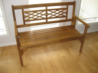 Outdoor/Indoor Foldable Garden Bench, Wooden