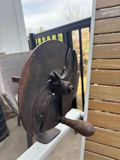 antique cast meat slicer , View more
