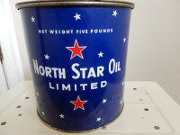 Vintage North Star Oil Limited 5 pound can-William Penn grease