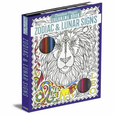 New Zodiac & Lunar Signs Adult Colouring Book Kit , View more