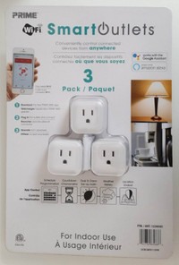 3 prises intelligentes 15 A Wi-Fi PRIME SmartOutlets de Costco