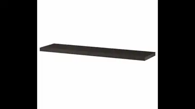 IKEA Bergshult Shelf (brown-black, 80x20cm), View more