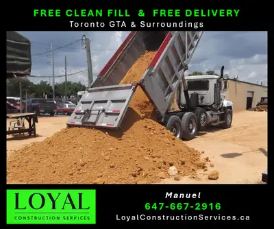 FREE "CLEAN" FILL (21 Yards Truck/s)... & FREE DELIVERY