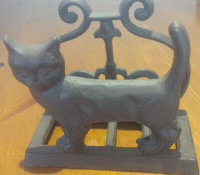 Very Cute Ornate Cast-Iron Kitty-Cat Napkin Holder