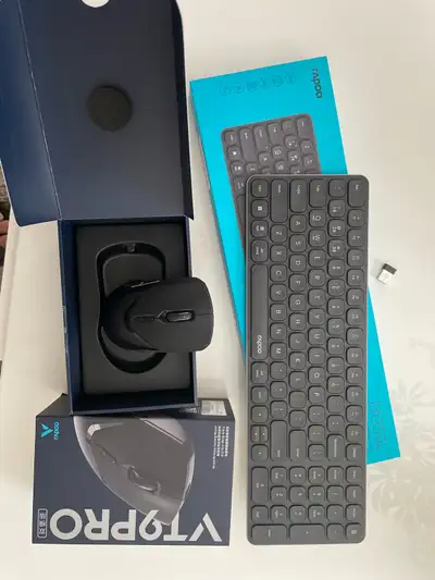 Rapoo Keyboard E9350L and Mouse VT9PRO, View more