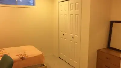 Hello and welcome! There are lovely two bedrooms of basement suite (no separated entrance) with full...