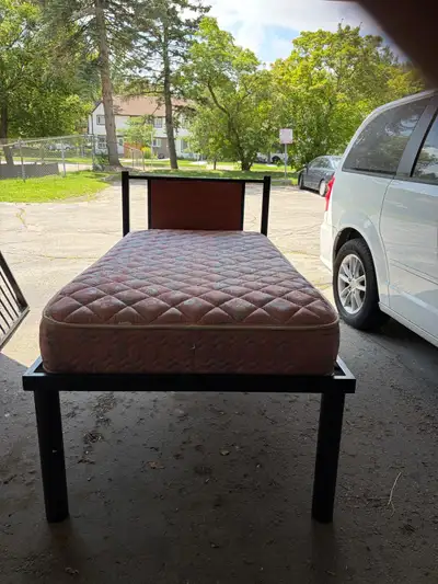Bed Frame (Twin) includes Bed Mattress, View more