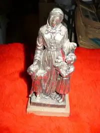 Statuette en métal de Marguerite Bourgeois, Sacré-Cœur et Marie
