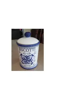 Biscotti Jar Vase 20cm(H)x 15cm(D)