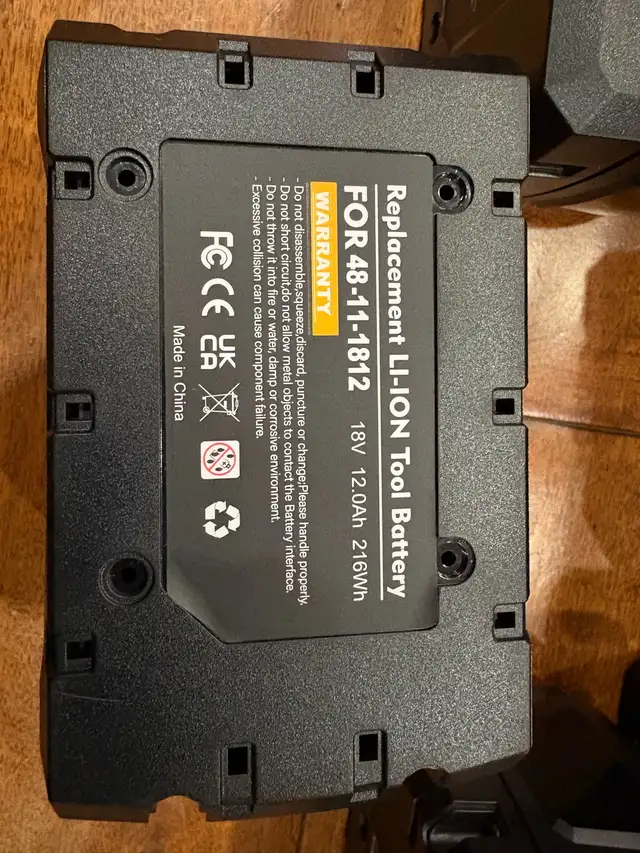 Milwaukee 18V 12.0Ah Battery in Power Tools in City of Toronto - Image 5