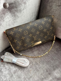 Louis Vuitton MM favourite brown leather ($350)