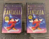 2 Disney Fantasia VHS Tapes (1991)- Brand New with Factory Seals