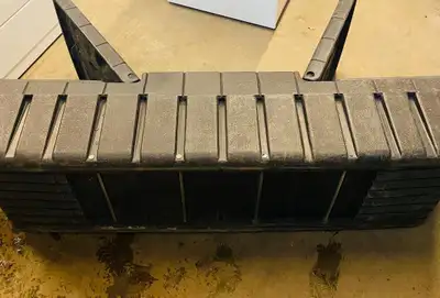 Truck Toolbox, heavy plastic construction, measuring 70"widex20" front to back, 60 " bottom. will fi...