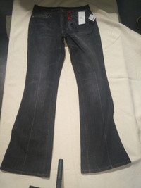 pants: deluxe jeans black  sz 10 brand new