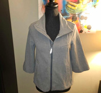 Rare Lululemon Grey Jacket Zipup Sweater Coat Small Medium 4 6