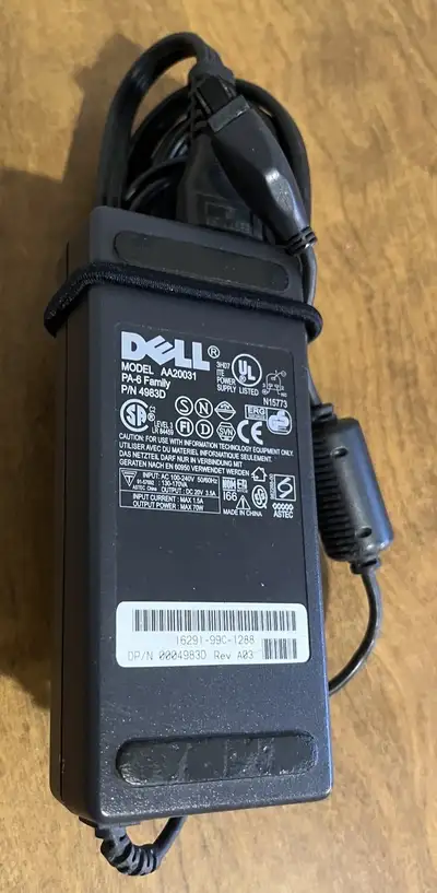 Genuine DELL AA20031 is a 70W AC power adapter, View more