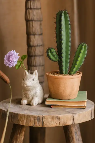Gently Used Artificial Cactus Succulent Plant / Faux Plant, View more