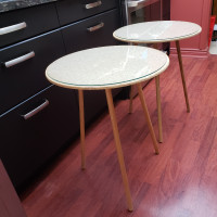 *** Round top side tables -- collapsible ***