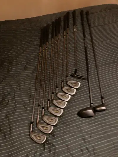 Power Built TPXL Oversize Golf Clubs, 3, 4, 5, 6, 7, 8, 9, PW, Dunlop putter, Wilson Fat Shaft drive...