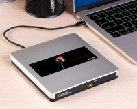 NOLYTH External DVD Drive USB 3.0 Type-C CD/DVD Burner Portable
