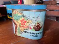 Vintage Montan Union Brasil Cigar Tin
