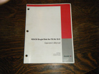 Case IH SDX30 Single Disk no till Air Drill Operators Manual