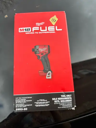 Milwaukee M18 FUEL 1/4" Hex Impact Driver 2953-20, View more