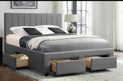 Moving Sale - Queen and double - Storage bed, View more
