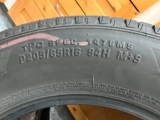 4 Firestone P205/65R/16 Tires in Tires & Rims in St. John's - Image 5