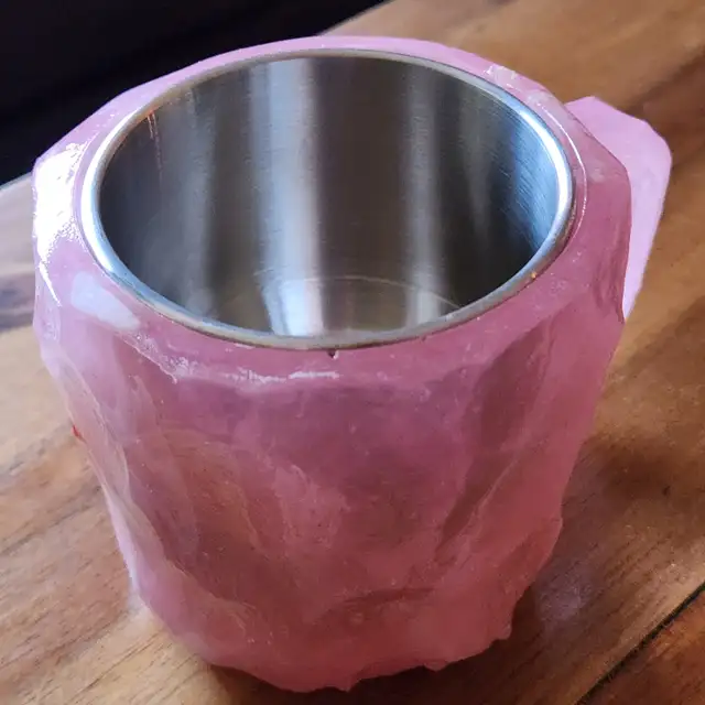 Pink RESIN cup/mug with metal liner in Arts & Collectibles in Fredericton - Image 8