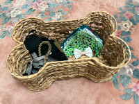 Dog Toy and Accessory Basket