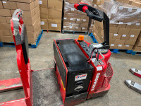 TWO PALLET JACKS WITH CHARGER