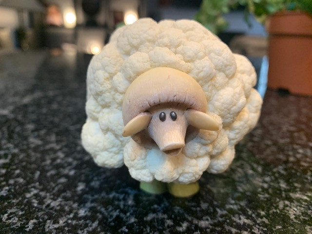 Home Grown Enesco Cauliflower Sheep Figurine 2004 # 4002355 in Arts & Collectibles in City of Halifax