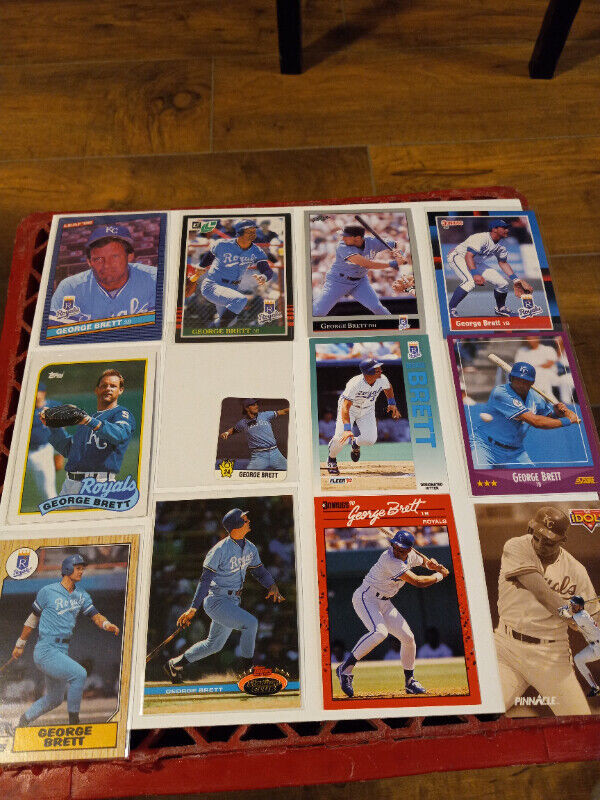 Vintage Baseball Cards George Brett HOF Royals Lot of 24 NM in Arts & Collectibles in Trenton