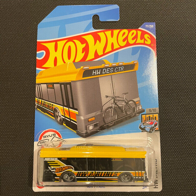 Hot Wheels AIN'T FARE Transit Bus Toy (Yellow) HW METRO MATCHBOX in Toys & Games in Markham / York Region