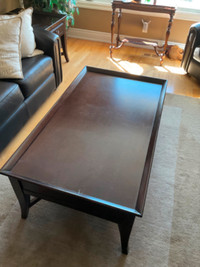 Coffee table with two end tables