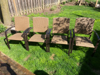 Aluminum patio set with 4 chairs