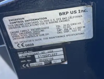 Have a few parts still available. Parts comes off a 2009 etec 115 E115DPLSEF. See pictures for more...