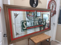 Vintage Gigantic 6foot Smithwick’s bar beer mirror Mint