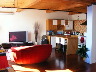 Tres beau loft, beaucoup de cachet. Il s’agit d’une ancienne manufacture de chaussures James Muir &...