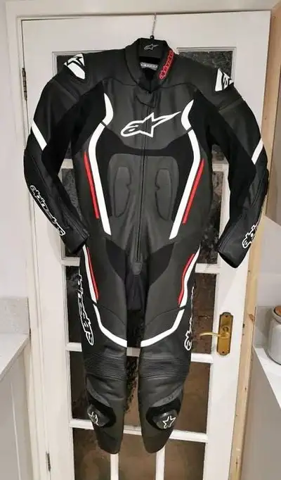 Alpinestars Motegi V2 One-Piece Leather CE Motorcycle Race Suit, View more
