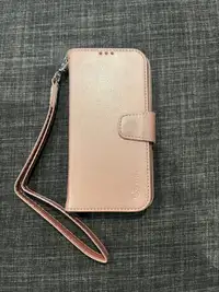 iPhone Wallet Phone Case with Handle - Pink