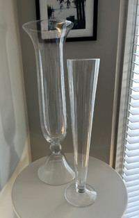 Tall Glass Vases (Set of 4)