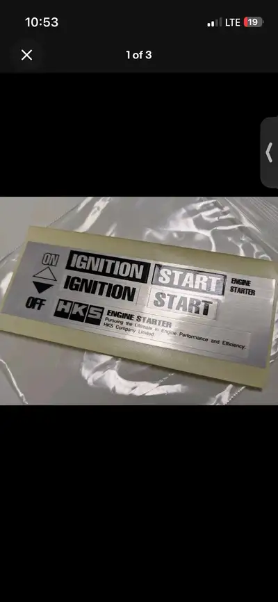 HKS push to start decals Jpn.JDM NEW 240SX SR20DET skyline RB26D, View more