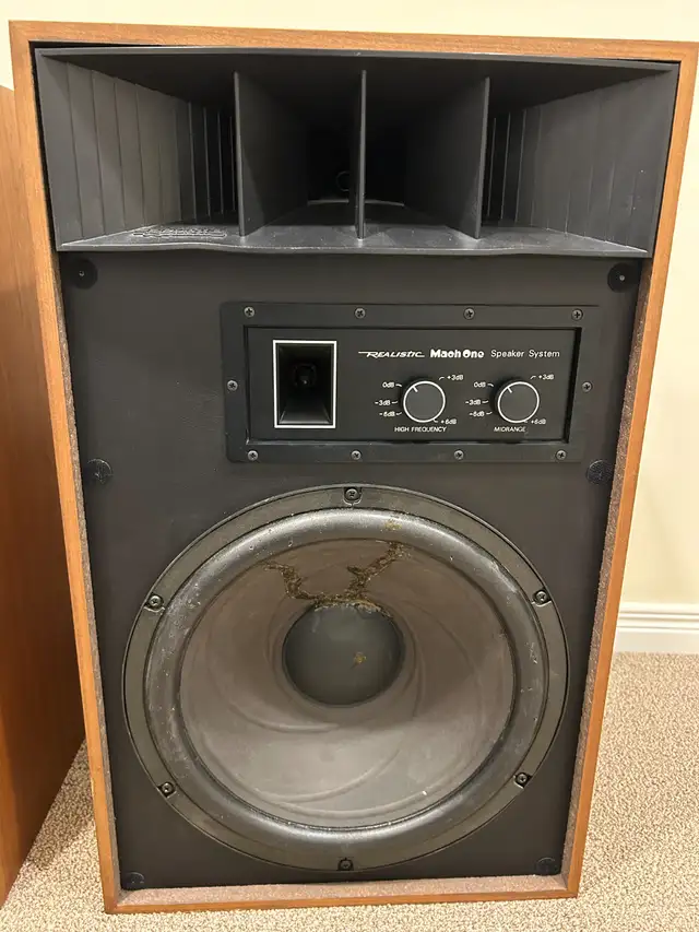 Vintage Realistic Mach One Liquid Cooled Stereo Speakers in Speakers in Oakville / Halton Region - Image 6