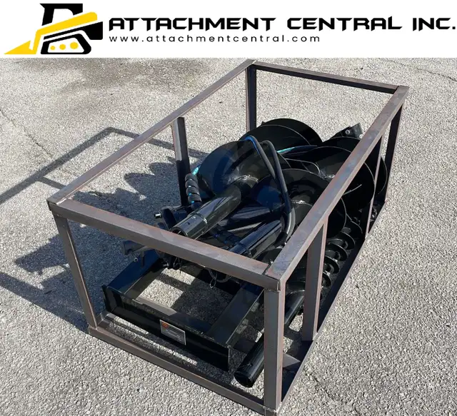 Skid Steer Hydraulic Auger Attachment w/ 3 Bits - 6", 12", 14" in Other in Regina - Image 4