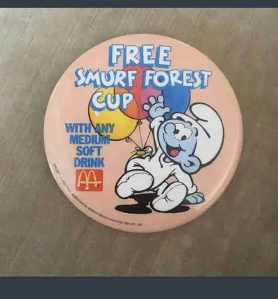 1985 McDonald’s smurf pin ., View more
