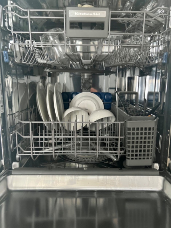 24” KitchenAid top control dishwasher with pro scrub feature