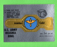 1966 Topps Rat Patrol US ARMY INSIGNIA RING NEAR SET set 16/22