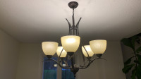 3 Matching Pieces, 2 Chandeliers & Flushmount, Oil-Rubbed Bronze